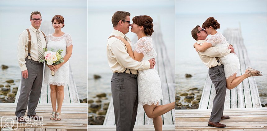 Chris and Sarah on the dock