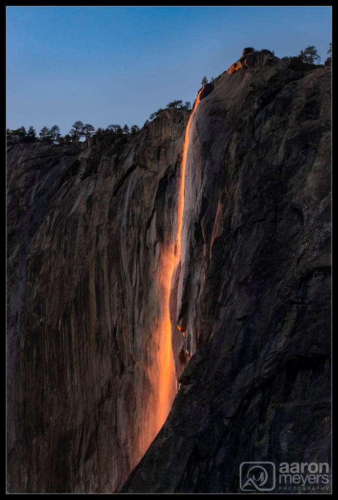 Horsetail Fire Falls from 2016